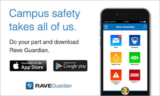 Infographic to download Barton Guardian application available on the Apple App Store and Google Play