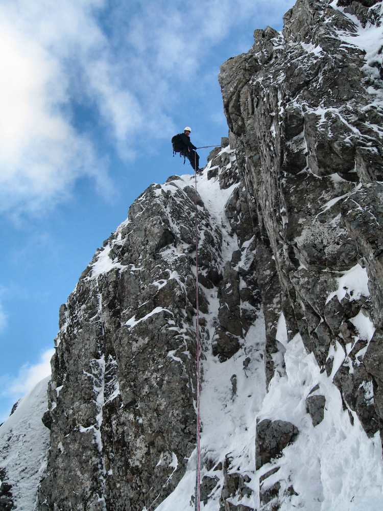 Abseiling into the Douglas Gap