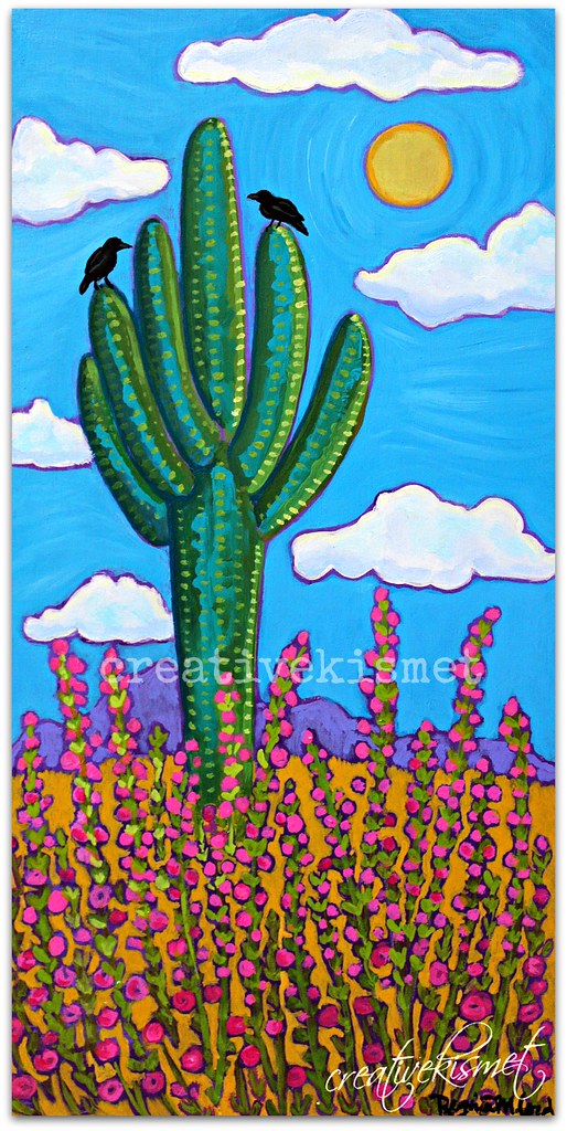 Saguaro Art by Regina Lord