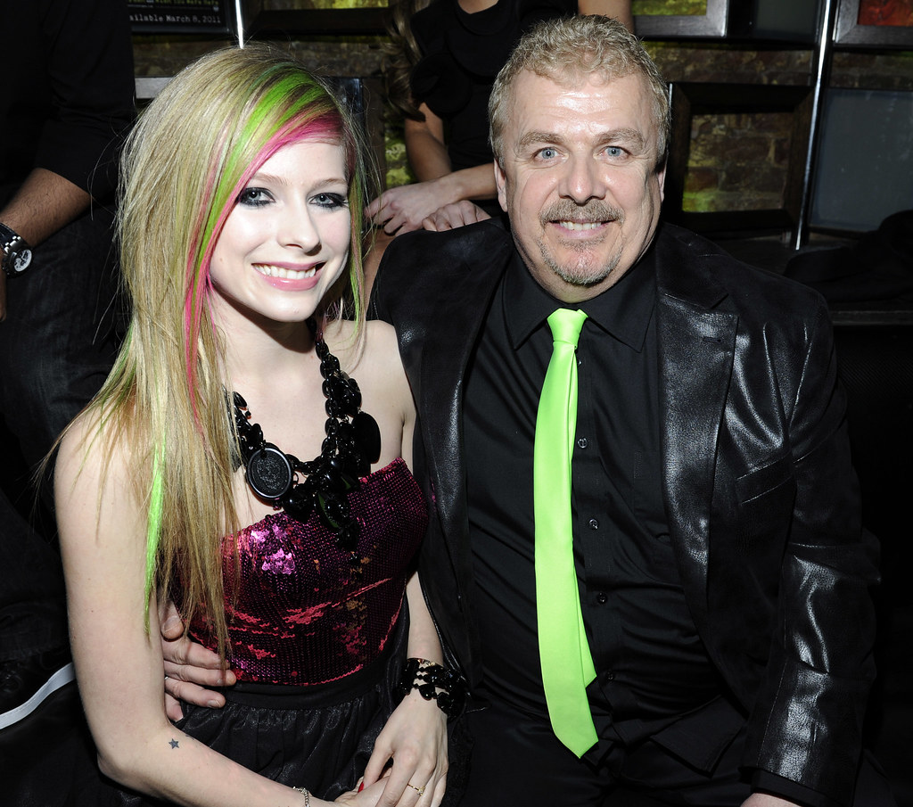 Foto van Avril Lavigne  & haar Vader  Jean-Claude Joseph Lavigne