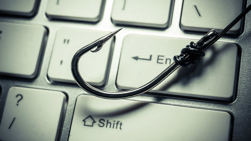 电脑键盘上的鱼钩