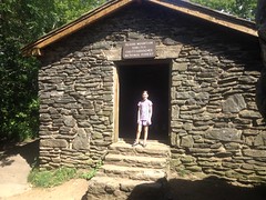 Sophie at Blood Mountain Shelter 