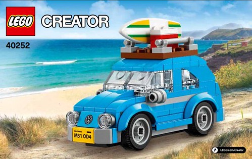 10223 ❤️ VW Beetle Mini ❤️ Building Instruction Bauanleitung for LEGO® bricks 