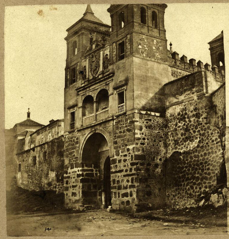 Puerta del Cambrón en 1857 por Eugène Sevaistre. Colección Luis Alba.