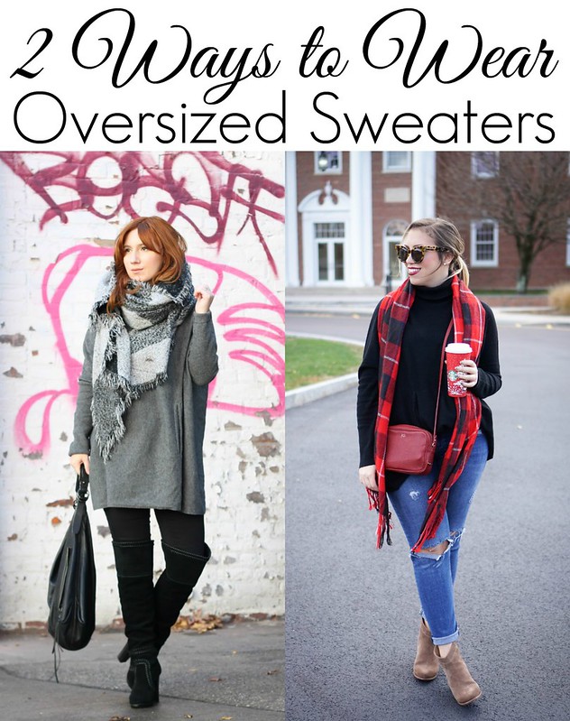 2 Ways to Wear Oversized Sweaters