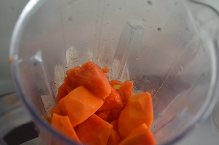 puree the papaya
