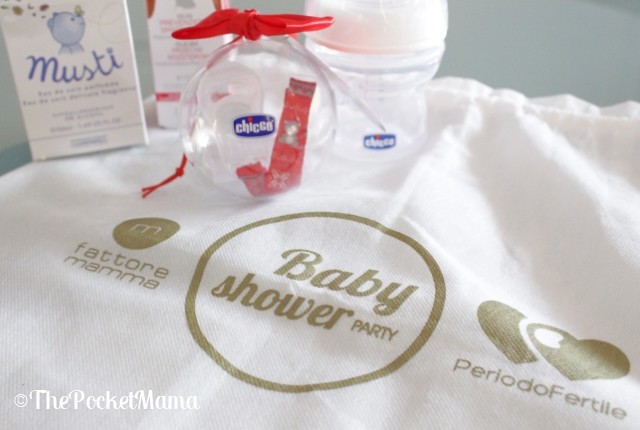 baby shower party - omaggi chicco e muster