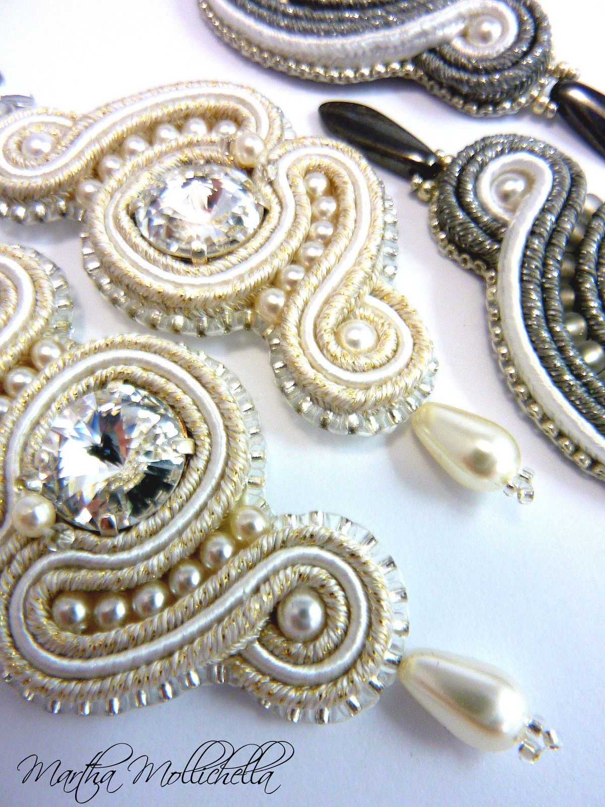soutache earrings jewelry handmade in Italy