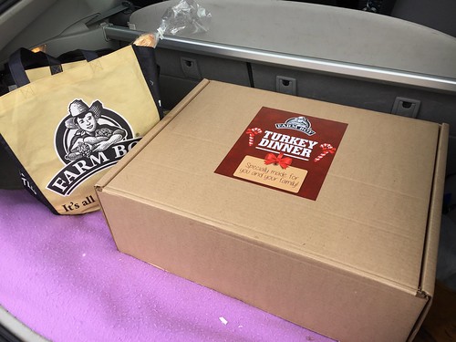 Turkey dinner in the trunk