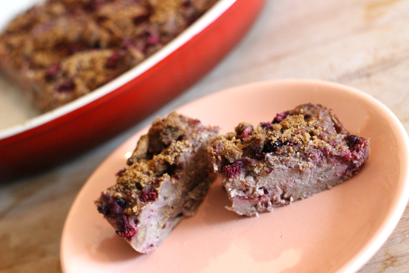 Raspberry Speculoos Bread Pudding Easy Recipe