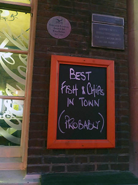 best fish and chips in 
town