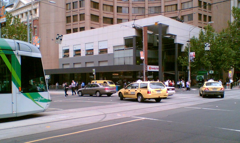 Blocking the intersection, January 2007