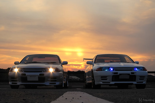 R32 GTS-t & GT-R at Munakata