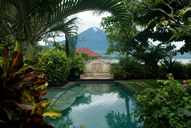 Bali Beach House  Pool and Agung  Flickr  Photo Sharing!
