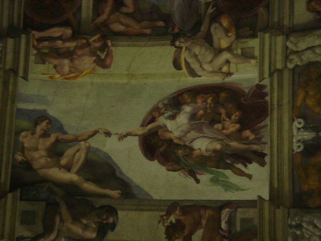 Adam touching the hand of God, Sistine Chapel Vatican