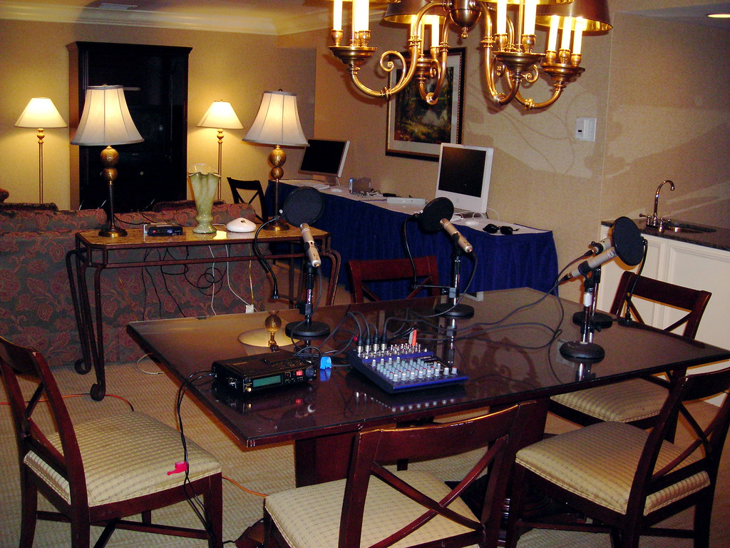 NECC podcasting studio | Here\u0026#39;s the studio we set up to reco\u2026 | Flickr