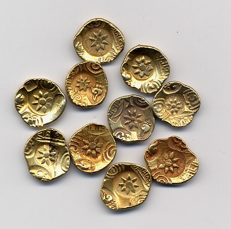 10 ancient Indian gold coins | India, Bombay Province, the Y… | Flickr