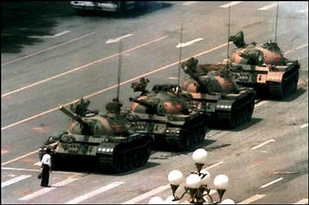 Tiananmen Square Tanks Protest