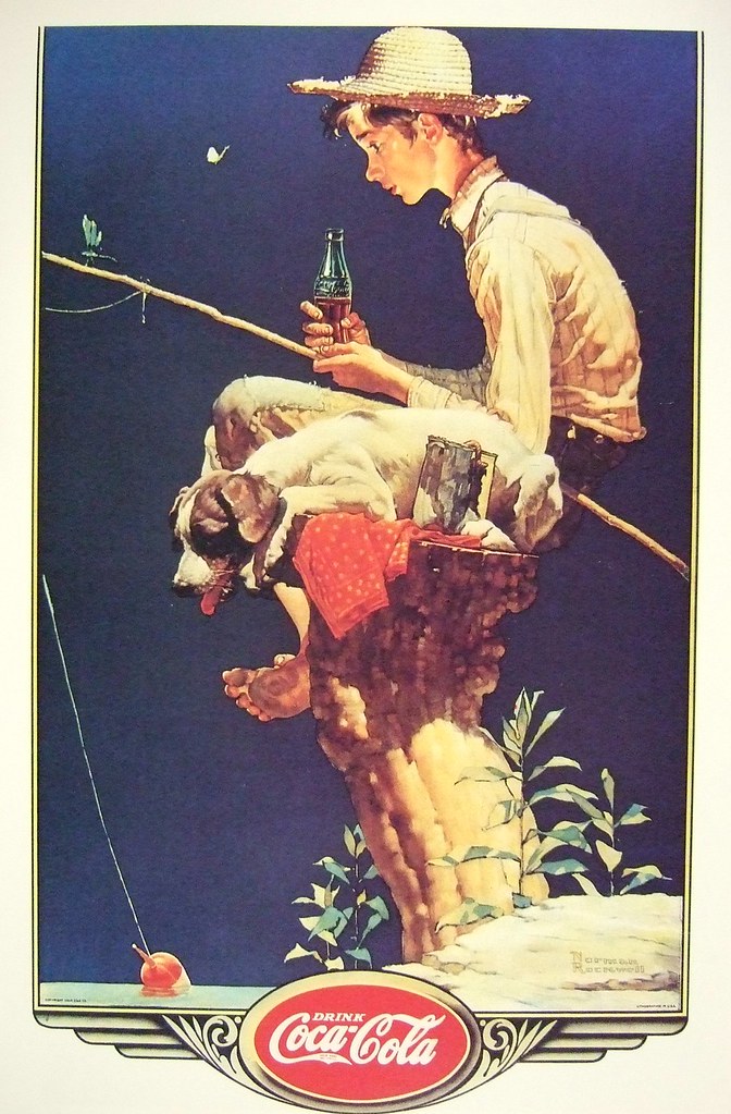 "Out Fishin" 1935 by Norman Rockwell | Norman Rockwell (1894… | Flickr