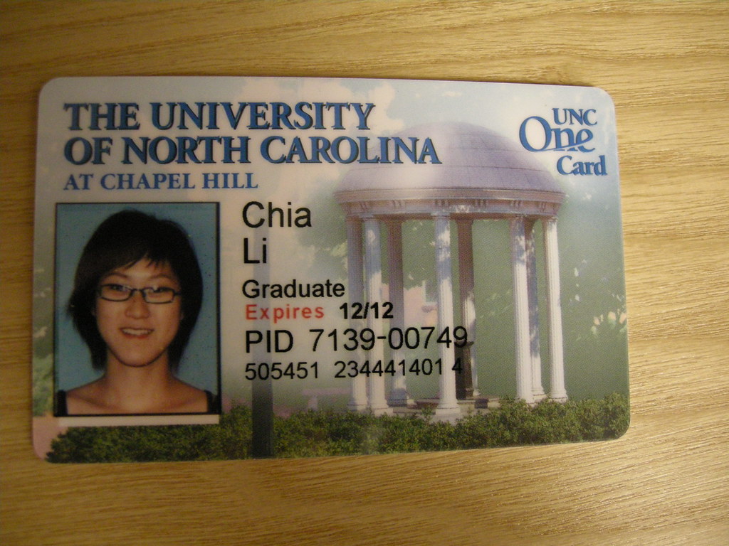 UNC One card Student ID Jamennoodle Flickr