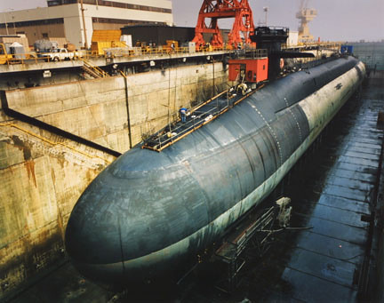 Ohio class Trident submarine, USS Alaska in dry dock for r… | Flickr