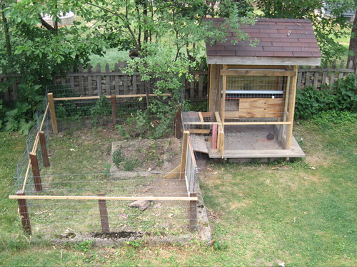 Aerial View of Chicken Coop and Run This is it! It's 