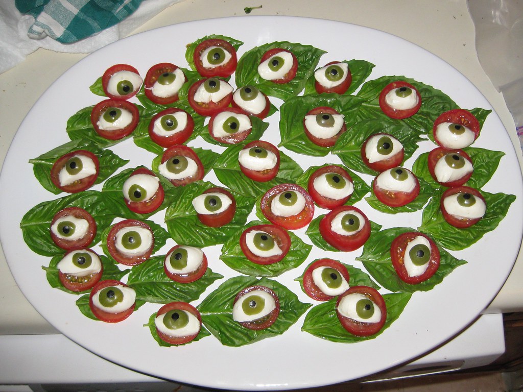 eyeball caprese | Prepared for a halloween party, of course.… | Flickr