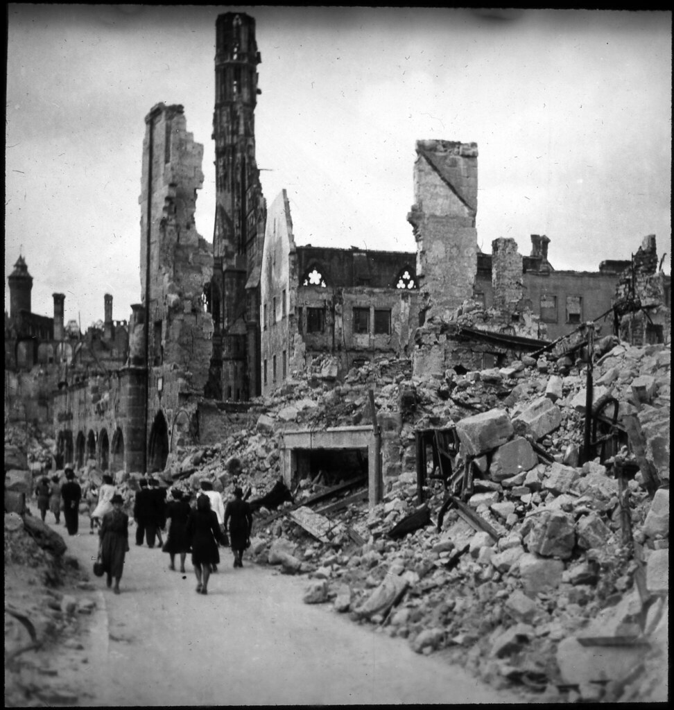 Bombed building in Germany, post-WWII | Original Collection:… | Flickr