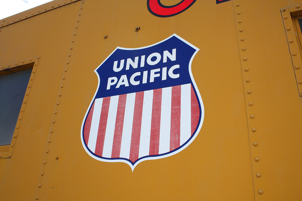 Union Pacific | Logo on the side of Union Pacific caboose 25… | Flickr