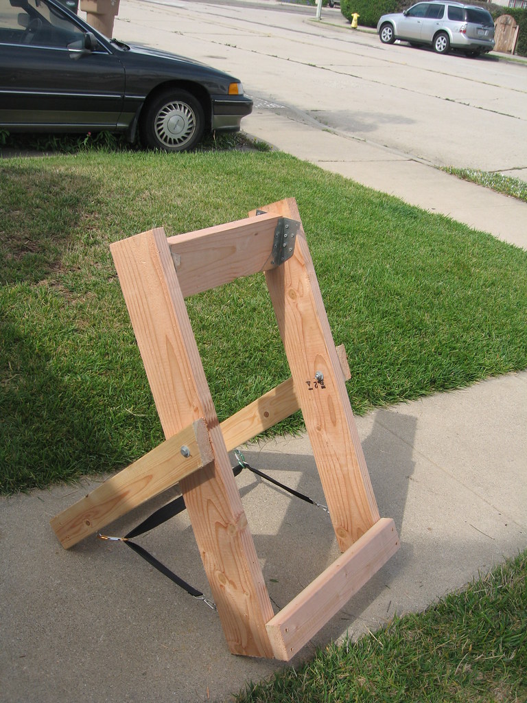 Home made outboard motor stand | Collapsable home made outbo… | Flickr