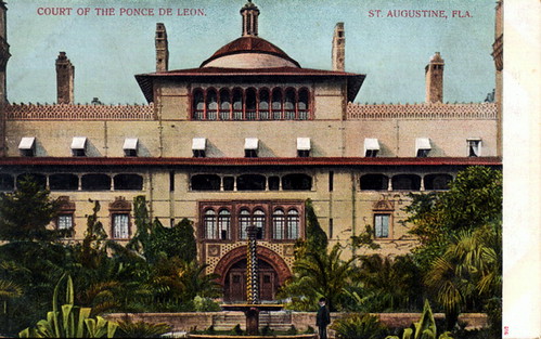 St Augustine, FL Ponce de Leon Hotel front entrance no dat ...