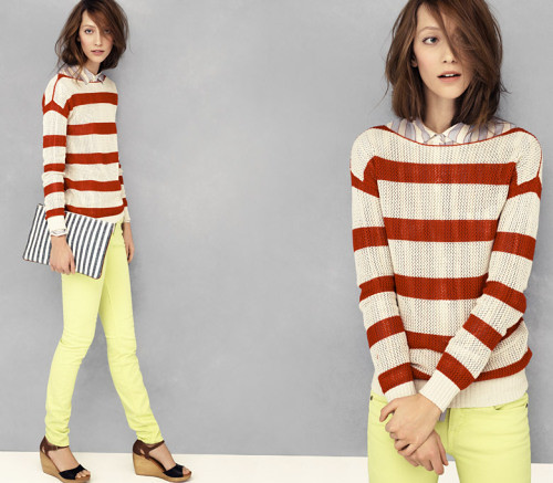 Easy sporty stripes with matching cluttered ends free