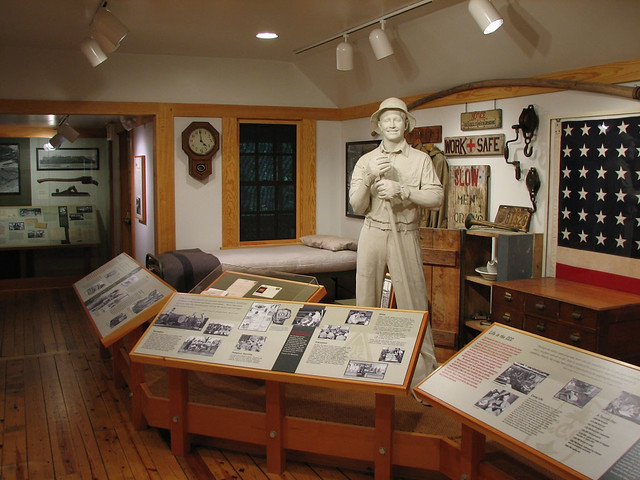 Exhibits depicting the park's history are found in the Civilian Conservation Corps Museum located in the heart of Pocahontas State Park in Virginia