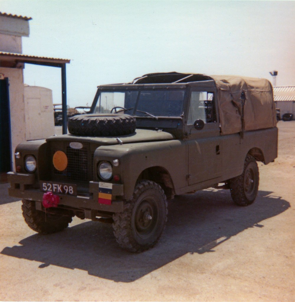 REME Light Aid Detachment Land Rover, Episkopi, Cyprus, 1976.