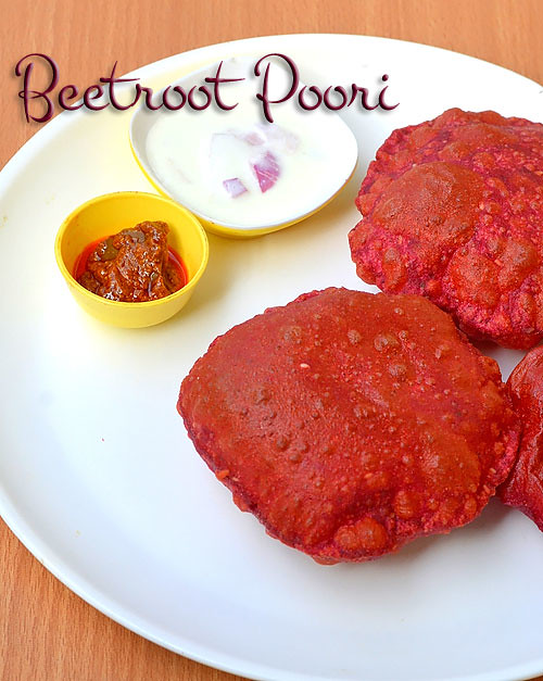 Beetroot poori recipe