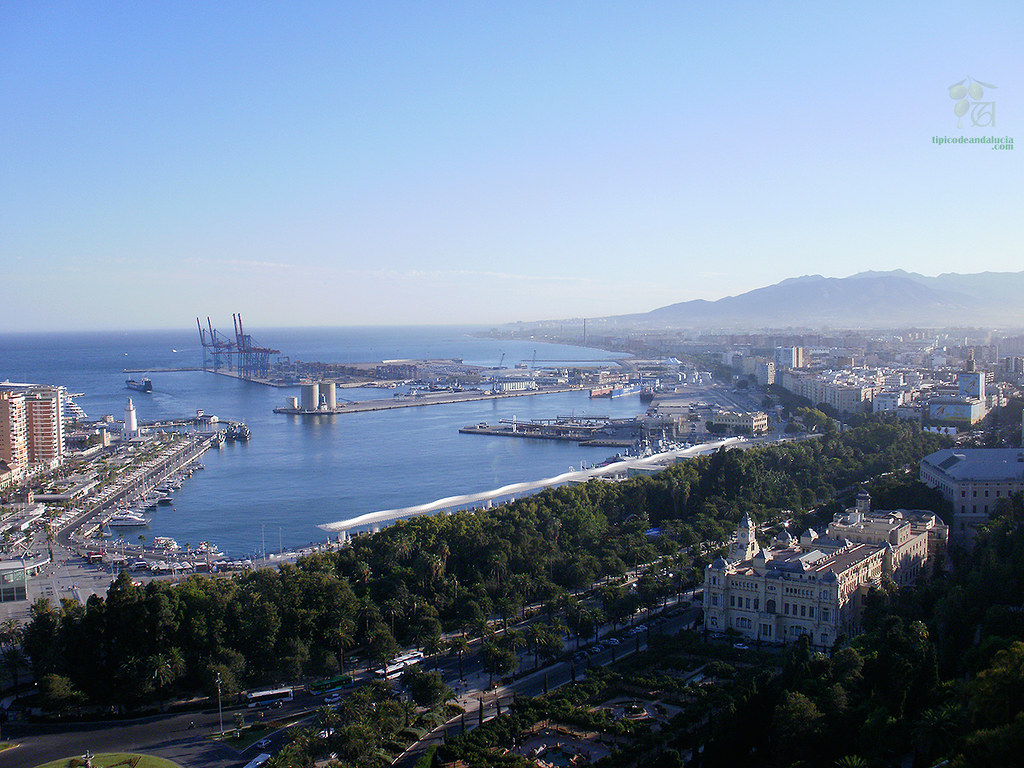 Vista de Málaga desde la colina de Jabal-Faruk