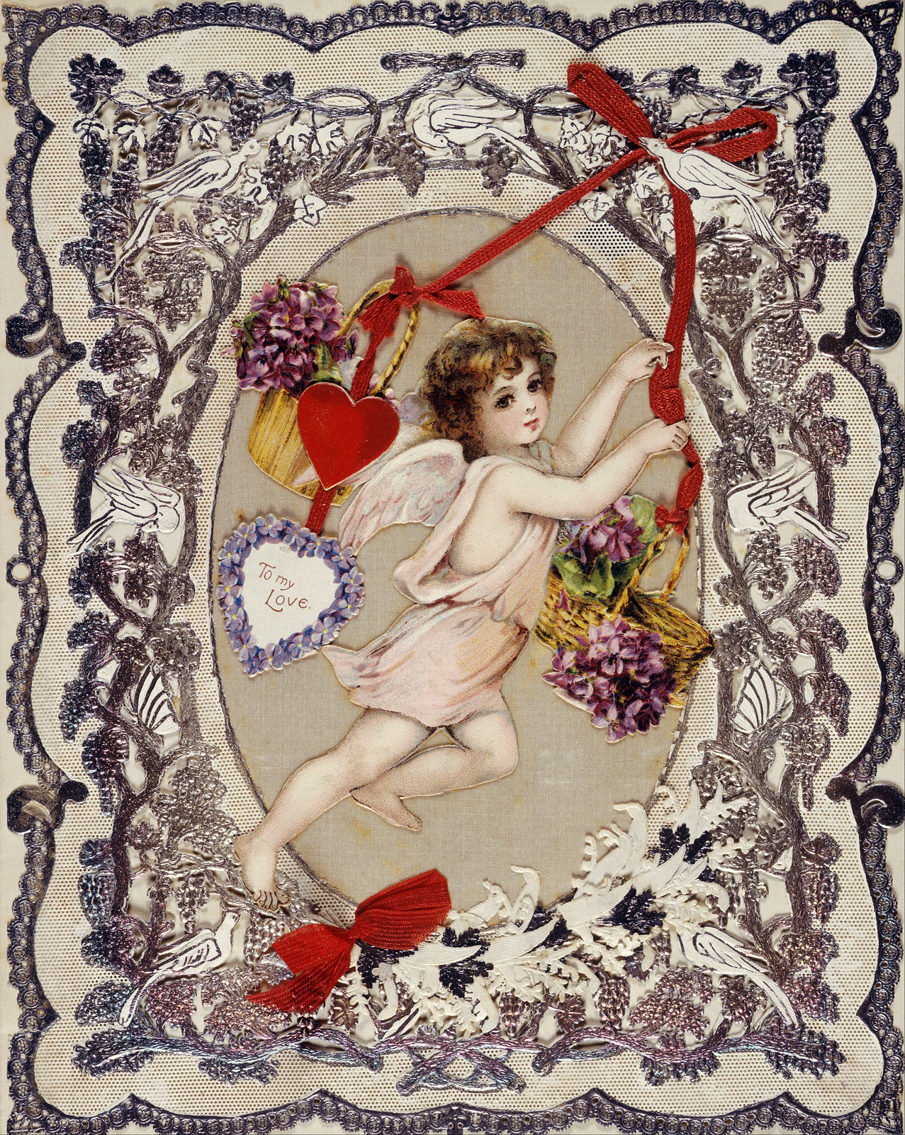 A Victorian Valentine, c. 1860-80.