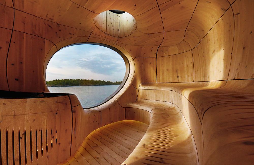 If you build a sauna like this than to himself