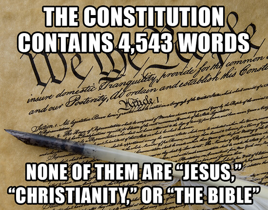 The Constitution contains 4,543 words
