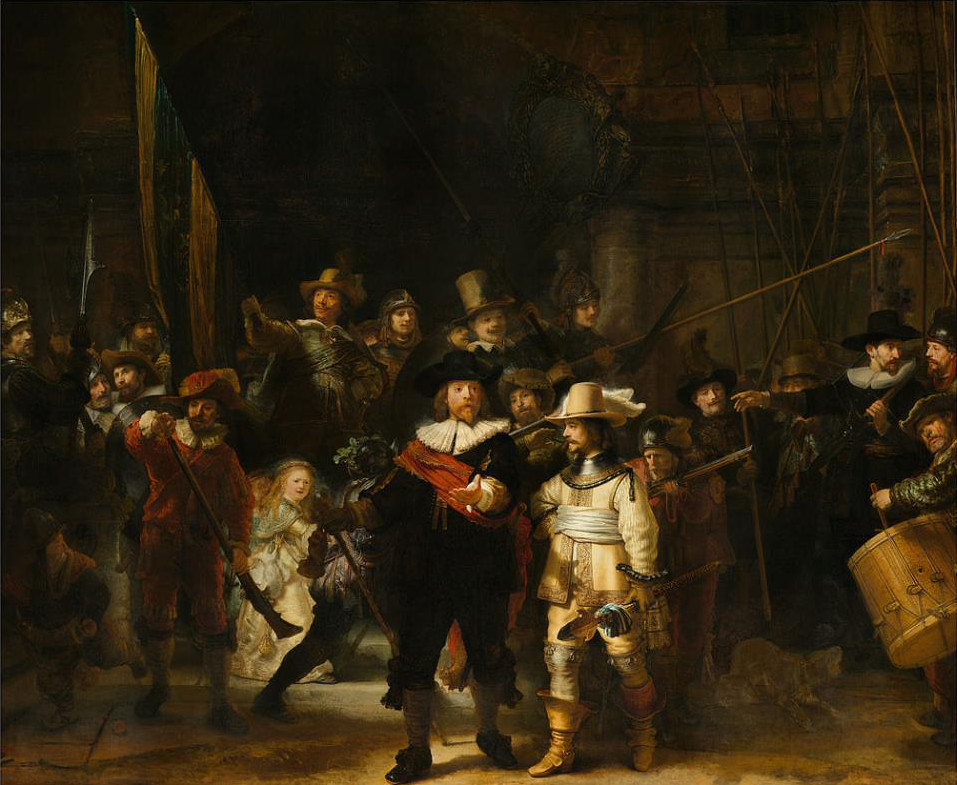 The Nightwatch by Rembrandt, 1642 (cleaned)