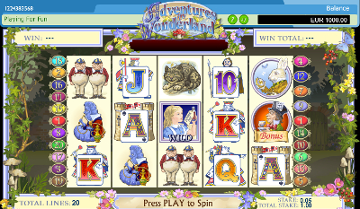 Adventures in Wonderland slot game online review