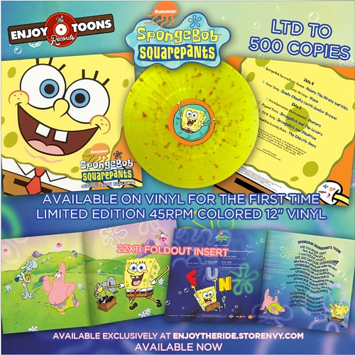 Spongebob Squarepants Original Theme Highlights Soundtrack OST Vinyl  Record, Hobbies & Toys, Music & Media, Vinyls on Carousell