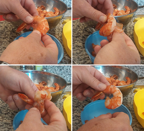 Peeling Shrimp Cocktail