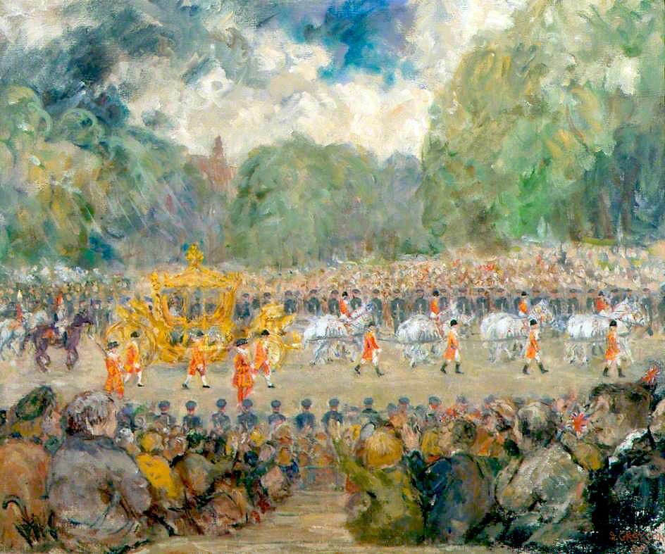 The Coronation Procession, Hyde Park by Stanley Clare Grayson, 1853