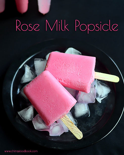 Rose milk popsicle recipe