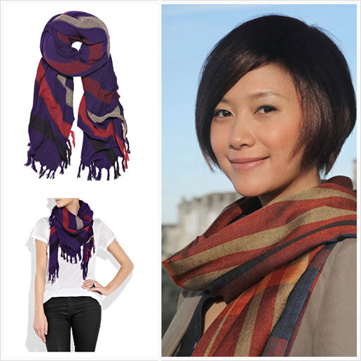 Love scarf style with Xu jinglei school match