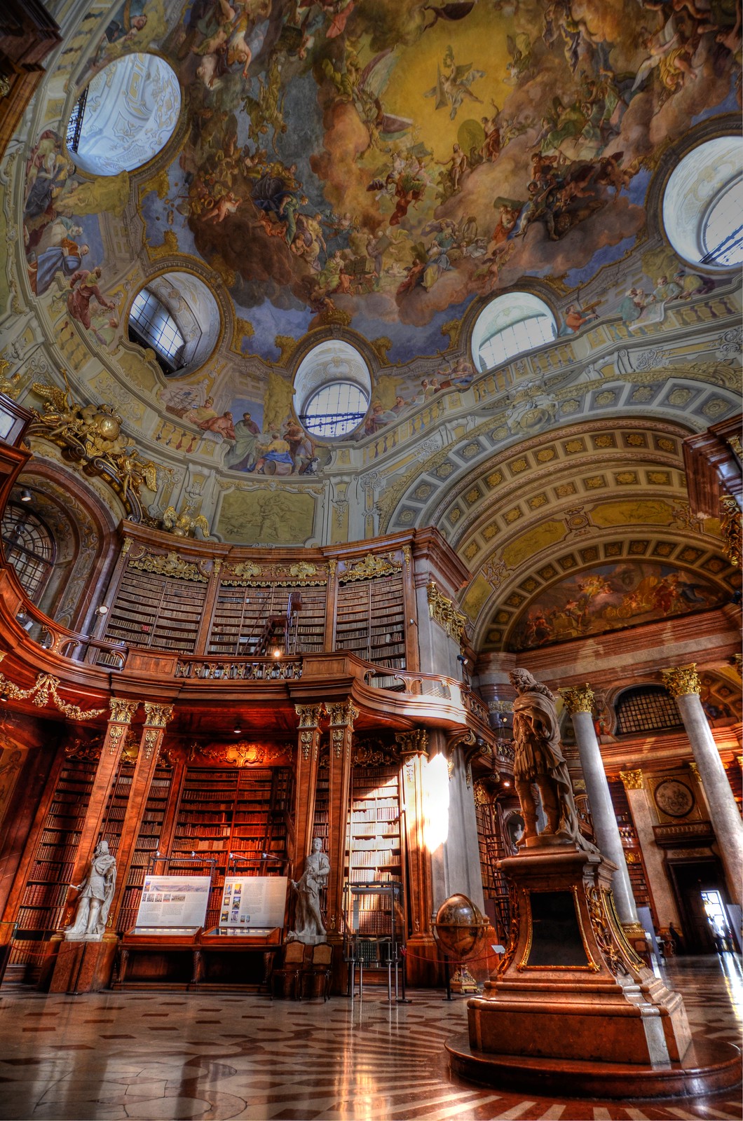 State Hall of the Austrian National Library, Austria. Image credit Richard Hopkins.