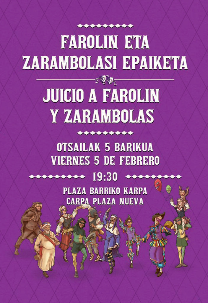 Juicio el viernes a Farolin y Zarambolas
