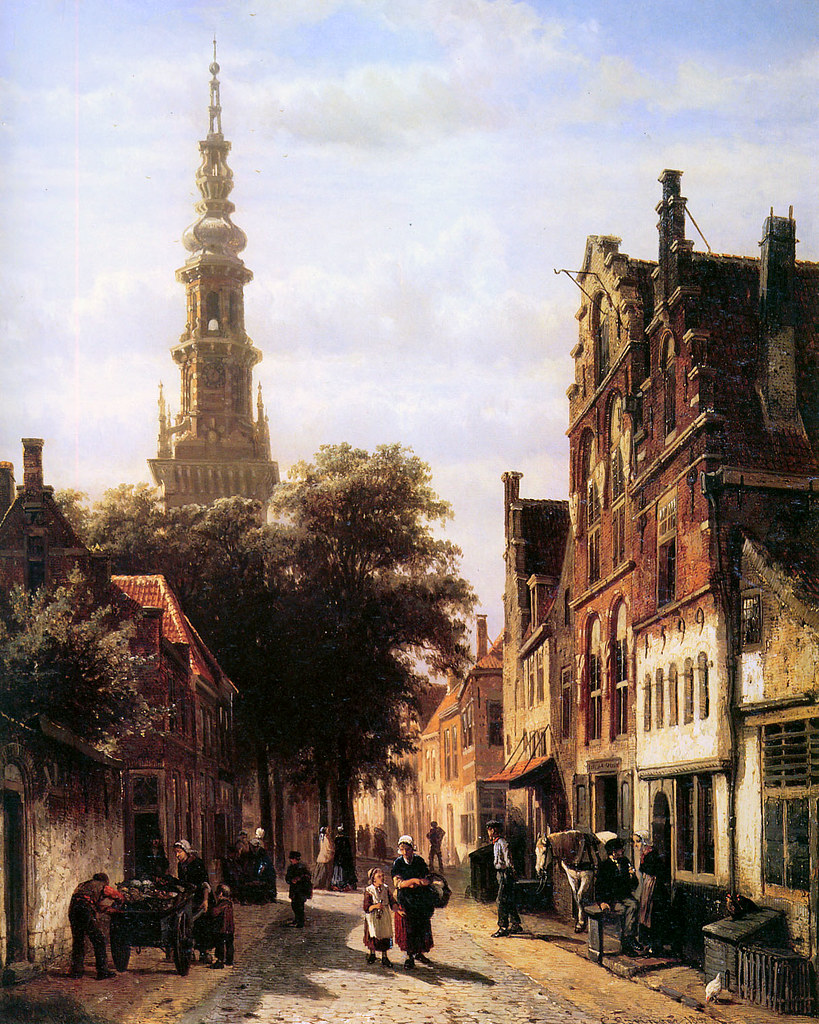 Walenkerk Haarlem by Cornelis Springer