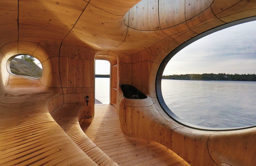 If you build a sauna like this than to himself